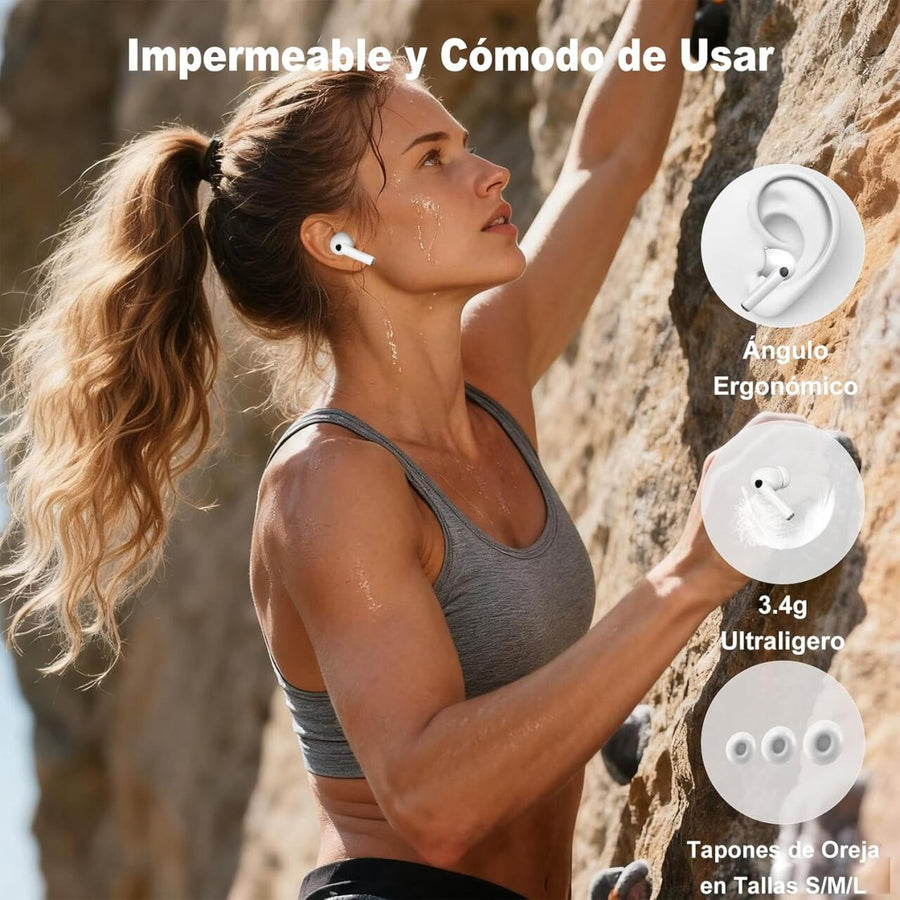Auriculares Bluetooth 5.4 ANC táctiles