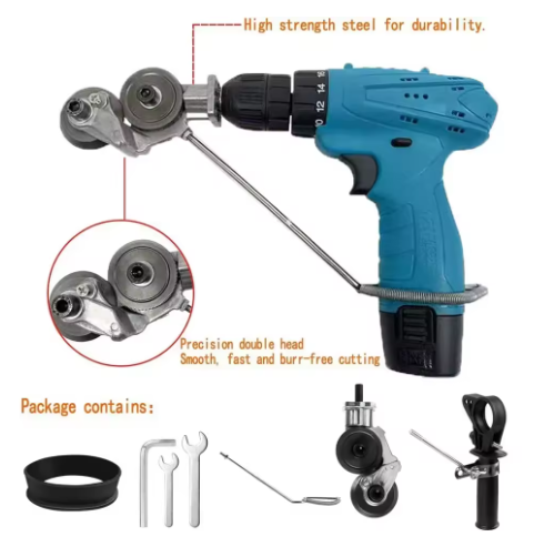 Taladro 48V con 2 baterías y cortador