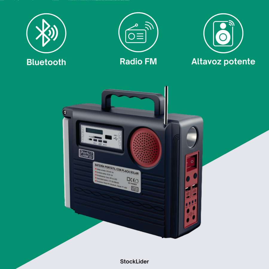 Batería portátil solar 25000 mAh | ViamoMas