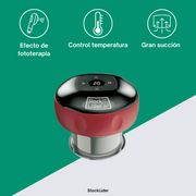 Masajeador con ventosa recargable