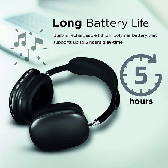 Auriculares Bluetooth Negro con Micrófono