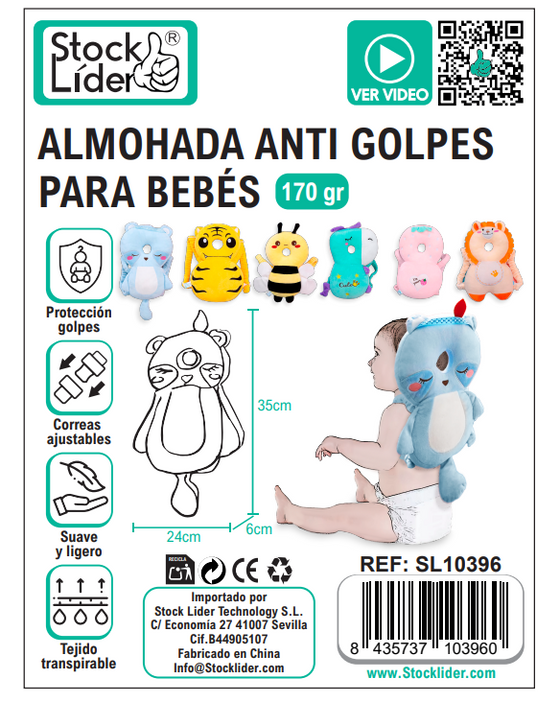 Almohada anti golpes para bebés | ViamoMas