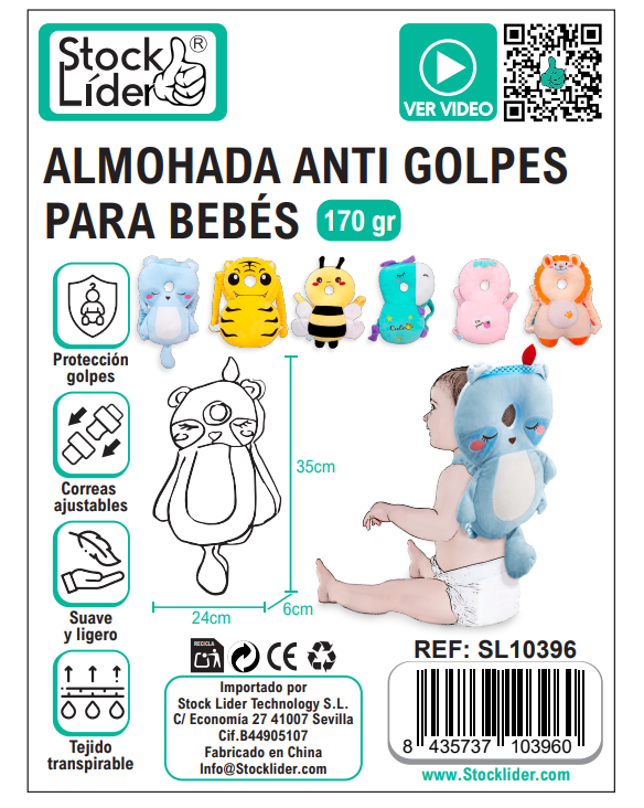 Almohada anti golpes para bebés | ViamoMas