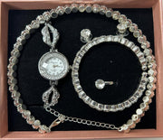 Conjunto de joyas plateado aleatorio