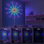 Tira LED de fuegos artificiales decorativa