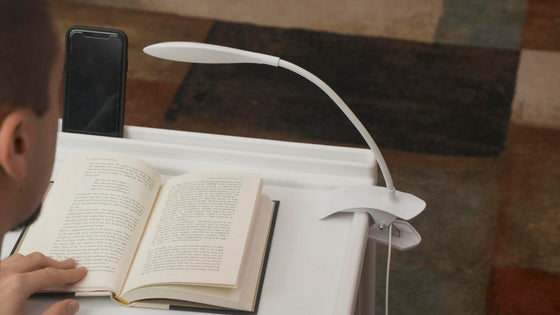 Lámpara LED con Pinza USB 360º