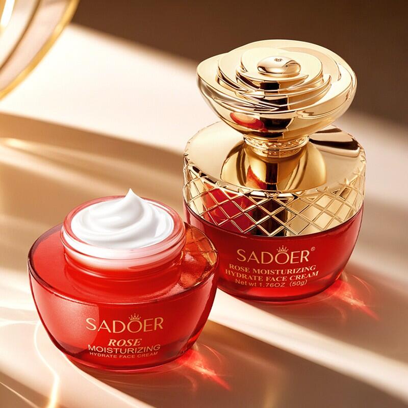 Crema facial de rosa SADOER 50g
