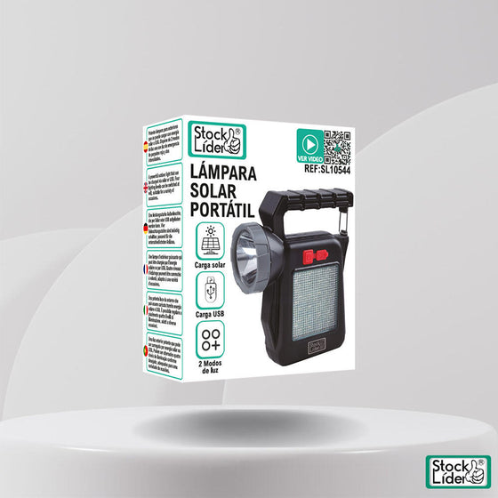 Lámpara solar portátil recargable | ViamoMas