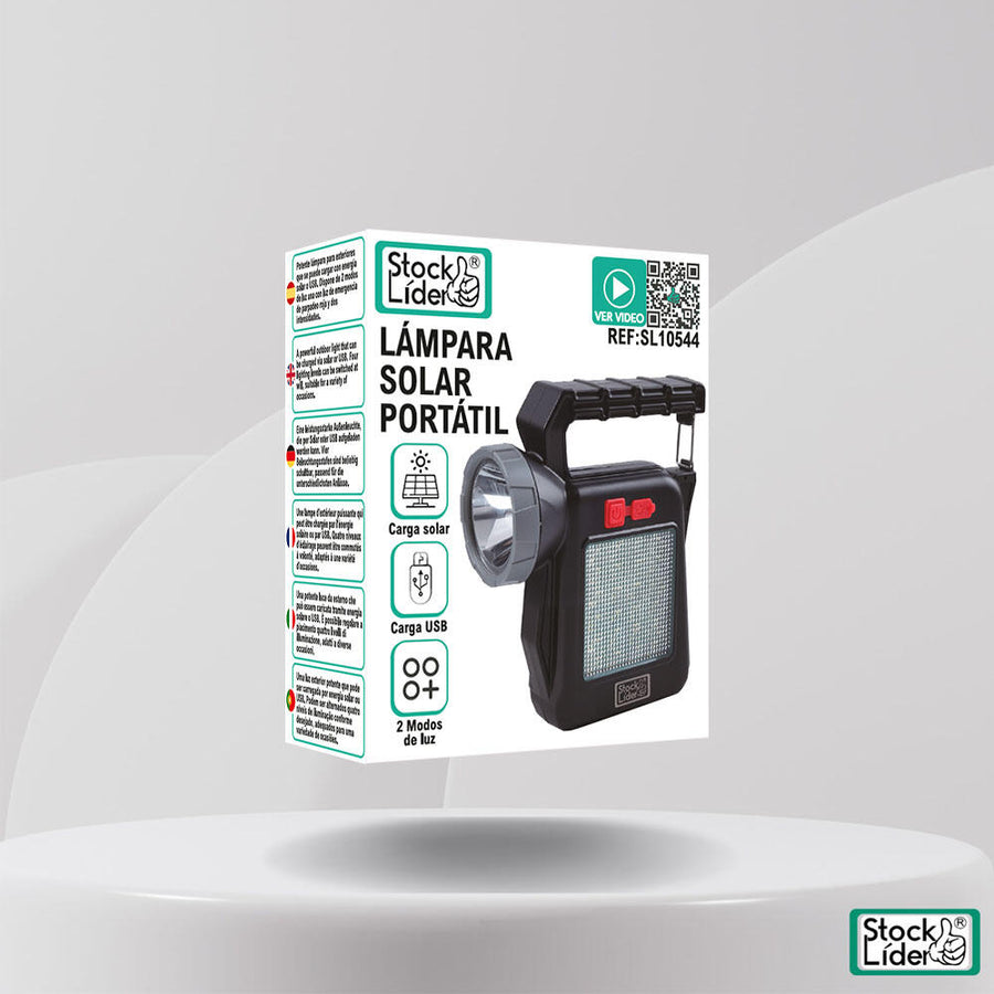 Lámpara solar portátil recargable | ViamoMas