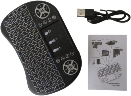 Teclado inalámbrico con panel táctil TV PC
