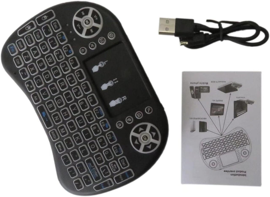Teclado inalámbrico con panel táctil TV PC