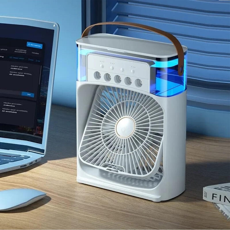Ventilador de aire frío con agua RGB