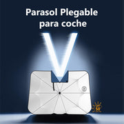 Parasol plegable para coche tipo paraguas