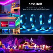 Tira LED RGB 5M con mando y app móvil