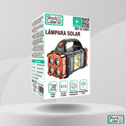 Lámpara solar recargable portátil 4 modos