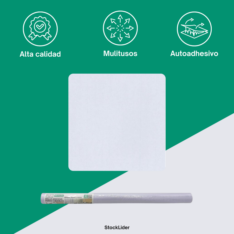 Rollo adhesivo pared y muebles 45x2m