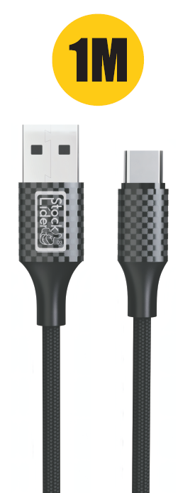 Cable USB Tipo C 1M carga rápida 2.4A