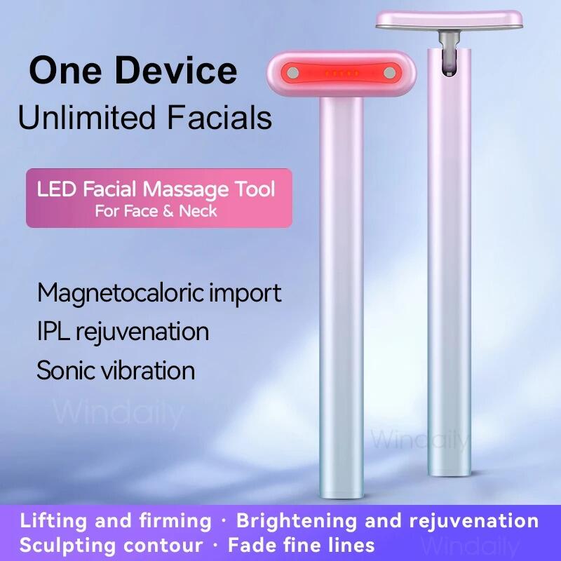 Masajeador Facial 4 en 1 LED Rojo