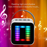 Mini Micrófono Bluetooth con Altavoz RGB