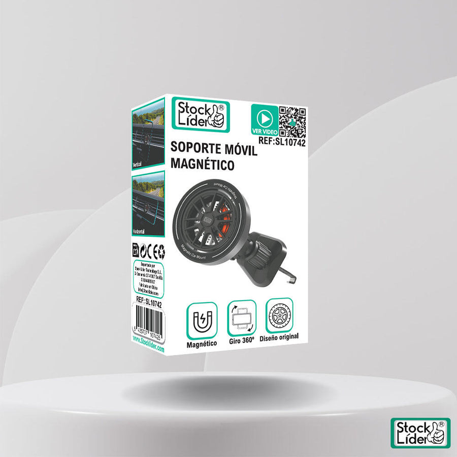 Soporte móvil magnético coche 360°