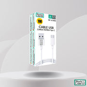 Cable tipo C 1m resistente y rápido