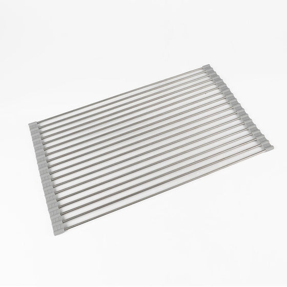Escurridor de Platos Plegable Acero Inoxidable