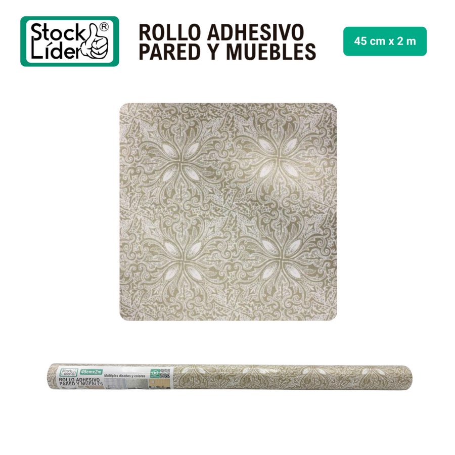 Rollo adhesivo pared y muebles 45x2m