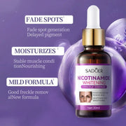 Nicotinamida para manchas e hidratación