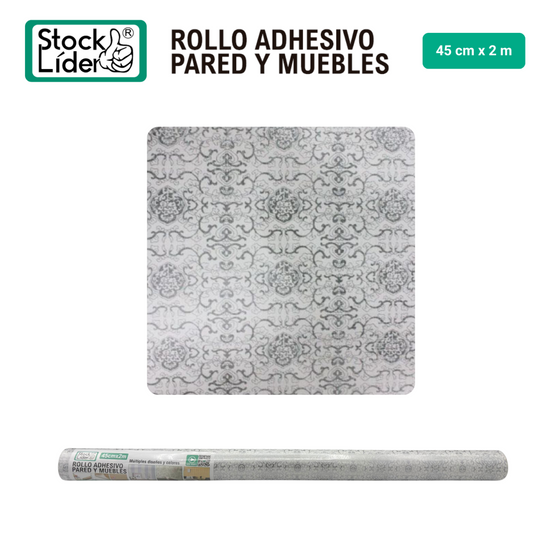 Rollo adhesivo pared y muebles 45x2m