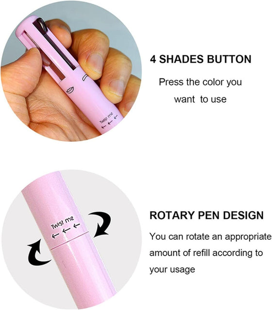 Lápiz Maquillaje 4 en 1 Resistente al Agua