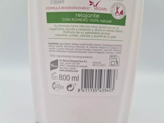Gel de Baño Relajante 800ml | ViamoMas