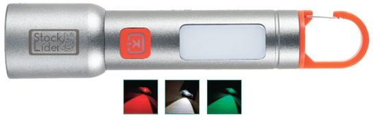 Linterna multifunción recargable 3 colores