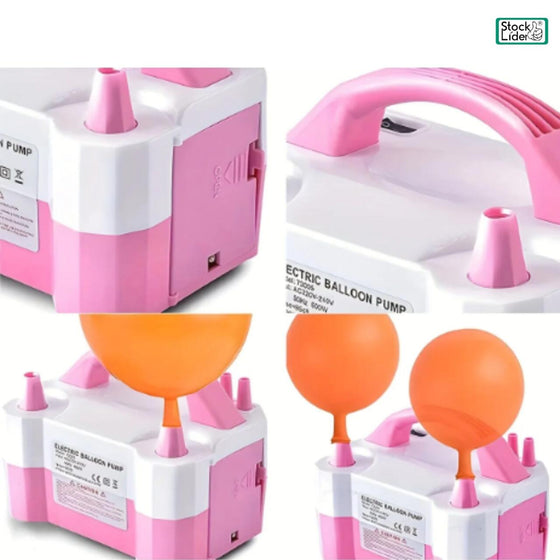 Inflador de globos eléctrico rápido y cómodo