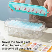 Máquina cubitos hielo 2 en 1 con tapa