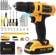 Taladro Inalámbrico 21V con 93 Piezas