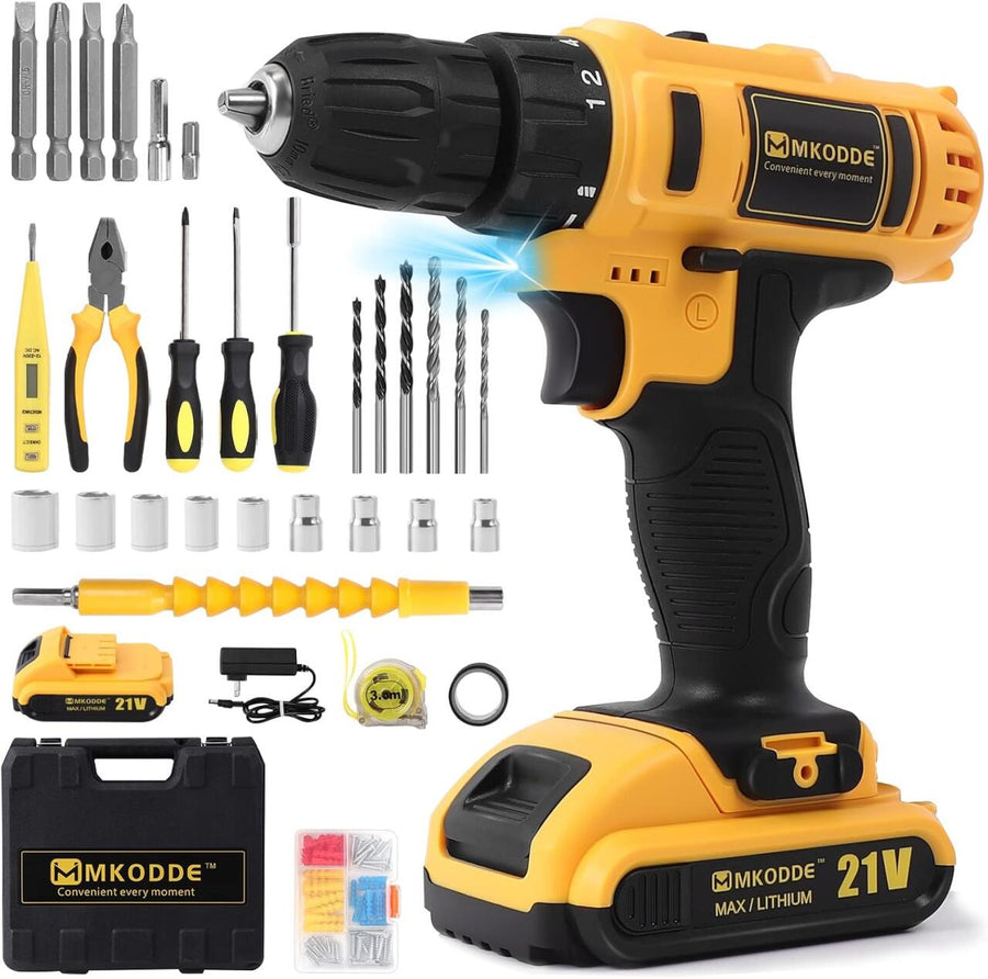 Taladro Inalámbrico 21V con 93 Piezas