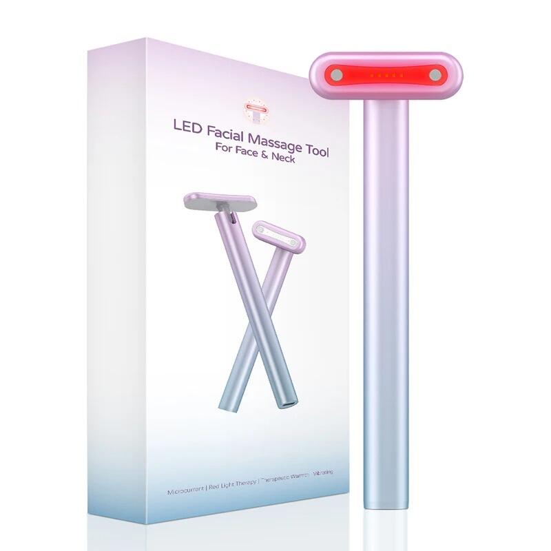 Masajeador Facial 4 en 1 LED Rojo