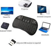 Teclado inalámbrico con panel táctil TV PC