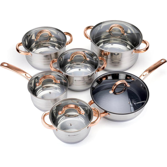 Batería de Cocina 12 Piezas Inducción