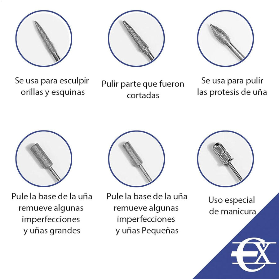 Pulidora de Uñas Eléctrica | Brillo en Casa