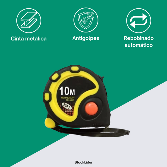 Cinta métrica 10m con imán | ViamoMas