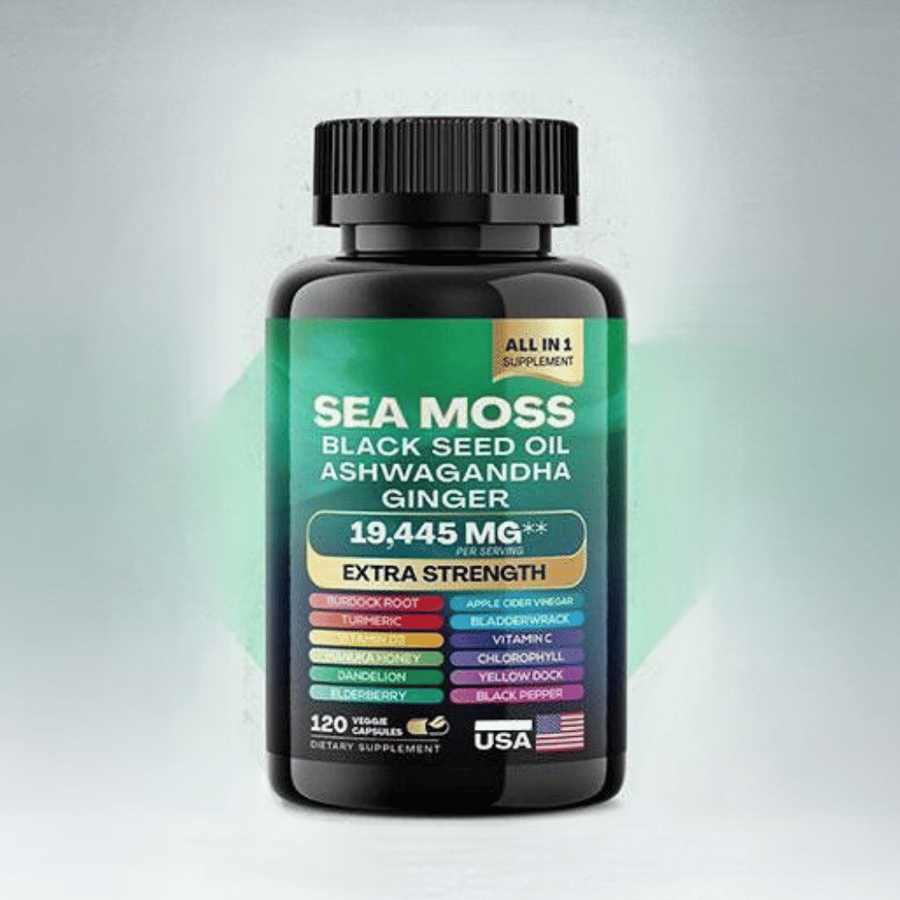 Sea Moss Black Seed Ashwagandha 60 cápsulas