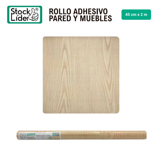 Rollo adhesivo pared y muebles 45x2m