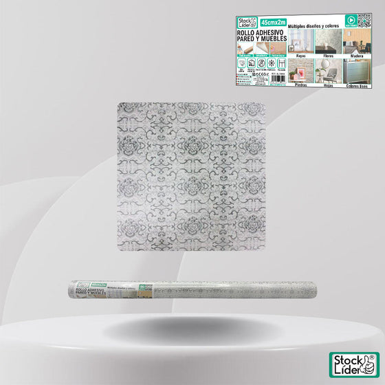 Rollo adhesivo pared y muebles 45x2m