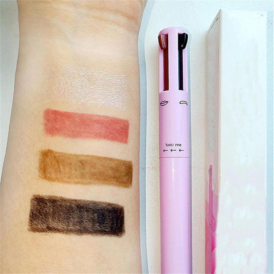 Lápiz Maquillaje 4 en 1 Resistente al Agua