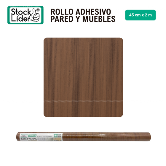 Rollo adhesivo pared y muebles 45x2m