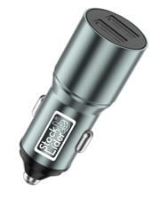 Cargador coche doble USB x2 compacto