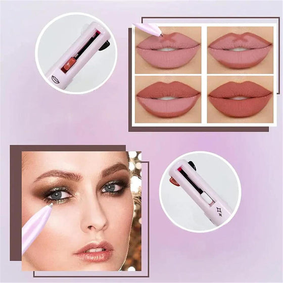 Lápiz Maquillaje 4 en 1 Resistente al Agua