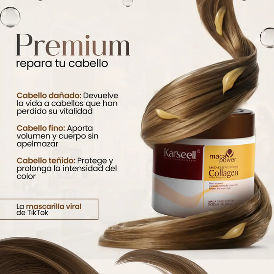 Crema Karsel Colágeno 500 ml para cabello