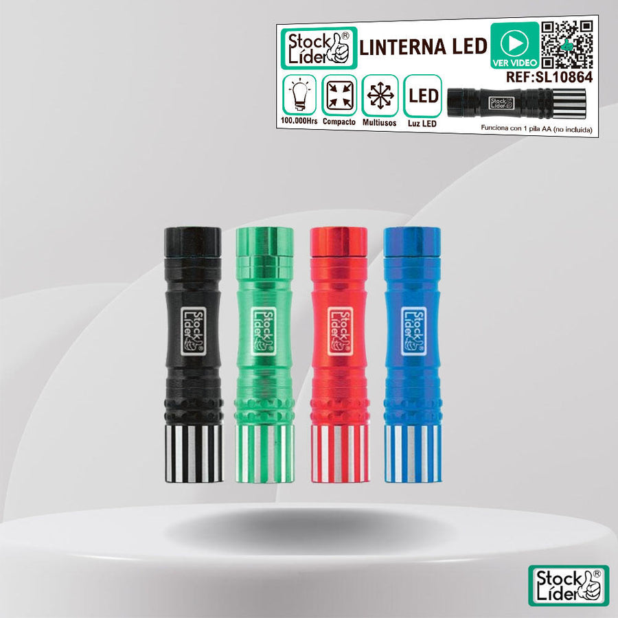 Linterna LED aluminio pack 12 | ViamoMas